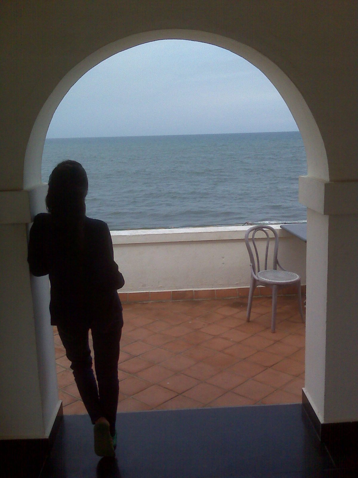 INterior Designer and Founding partner at Atelier Shreenu visits a coastal site to assess a project
